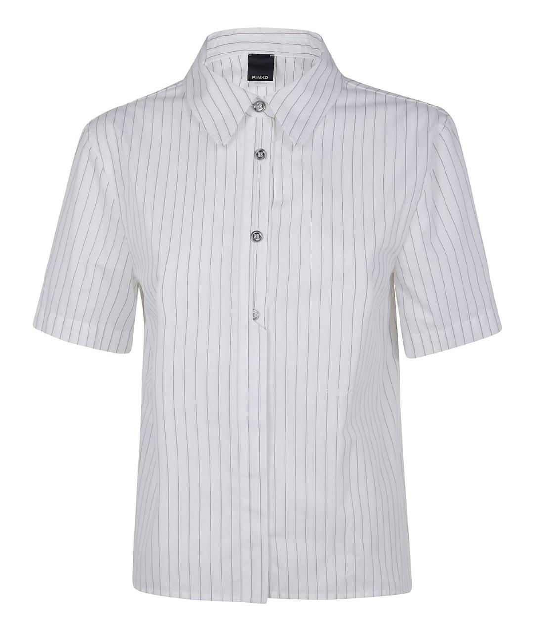 PINKO Белая хлопковая рубашка, фото 1