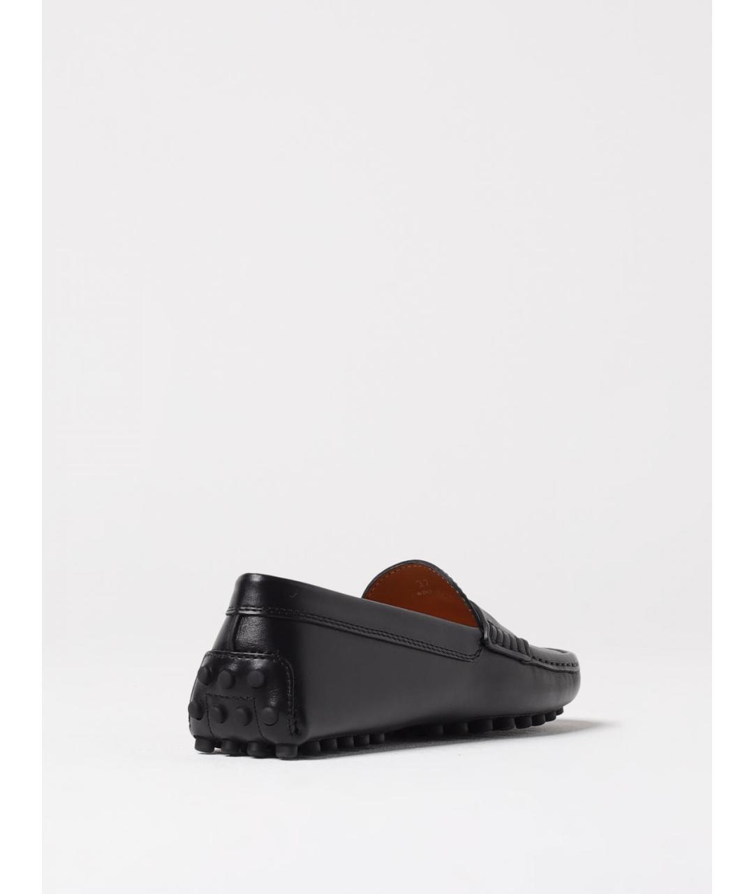 TOD'S Черные кожаные мокасины, фото 3