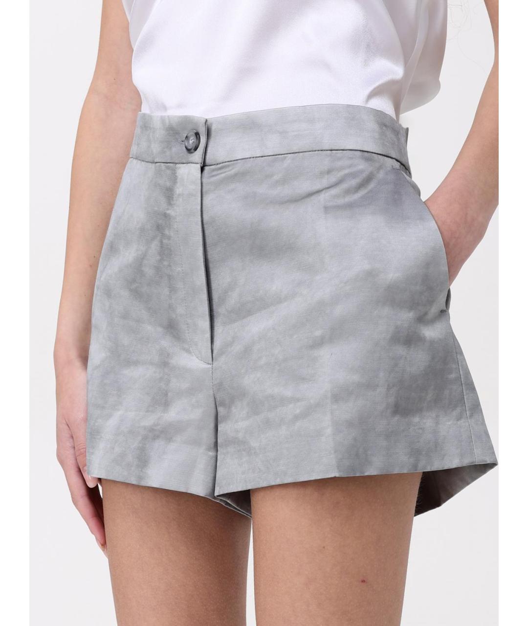 PINKO Серые вискозные шорты, фото 5