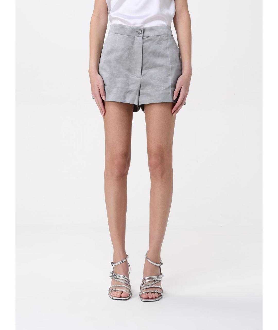 PINKO Серые вискозные шорты, фото 2