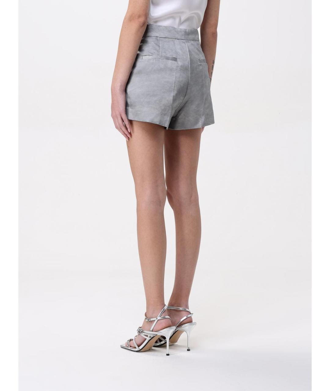 PINKO Серые вискозные шорты, фото 4