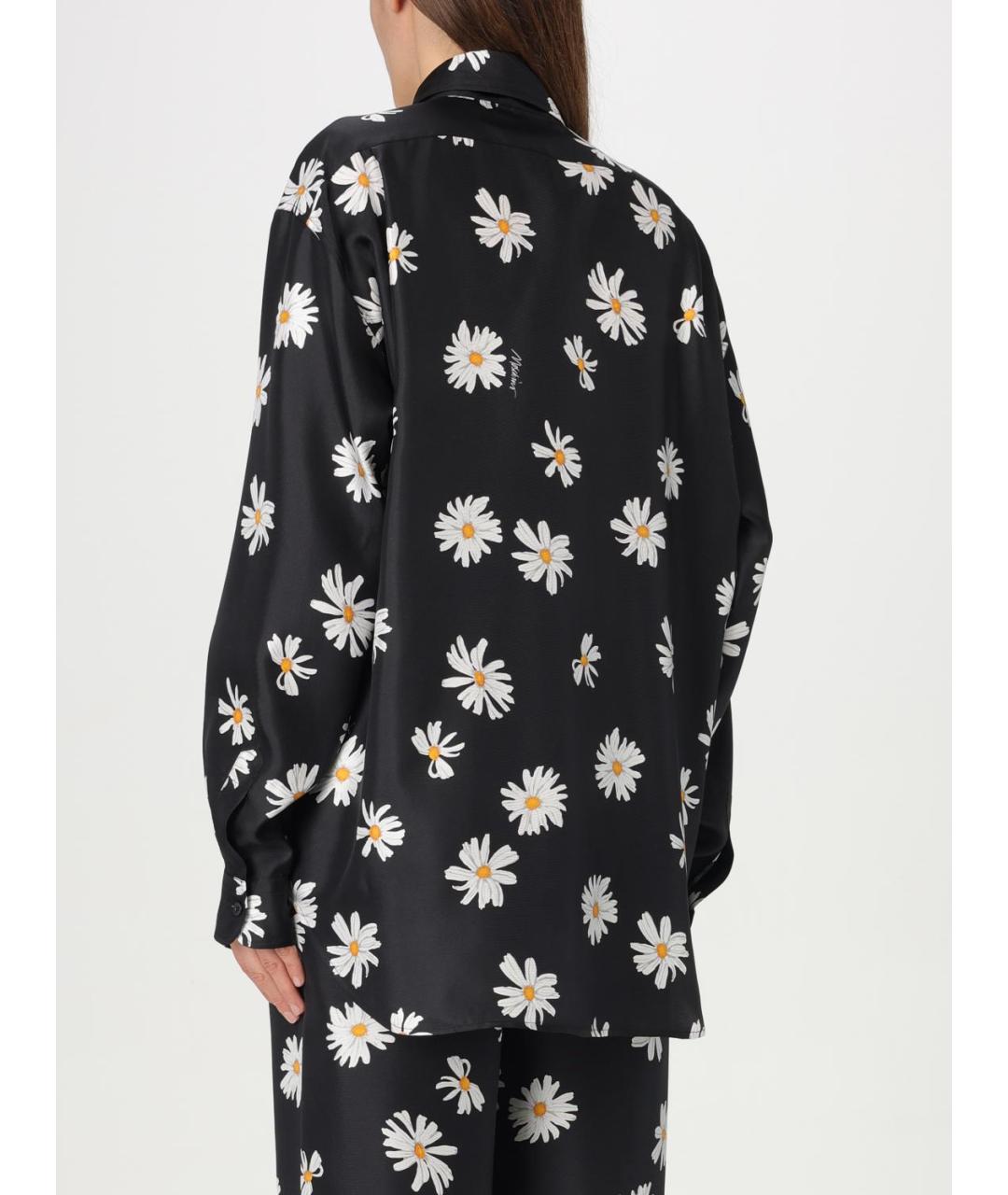 MOSCHINO Черная шелковая рубашка, фото 4