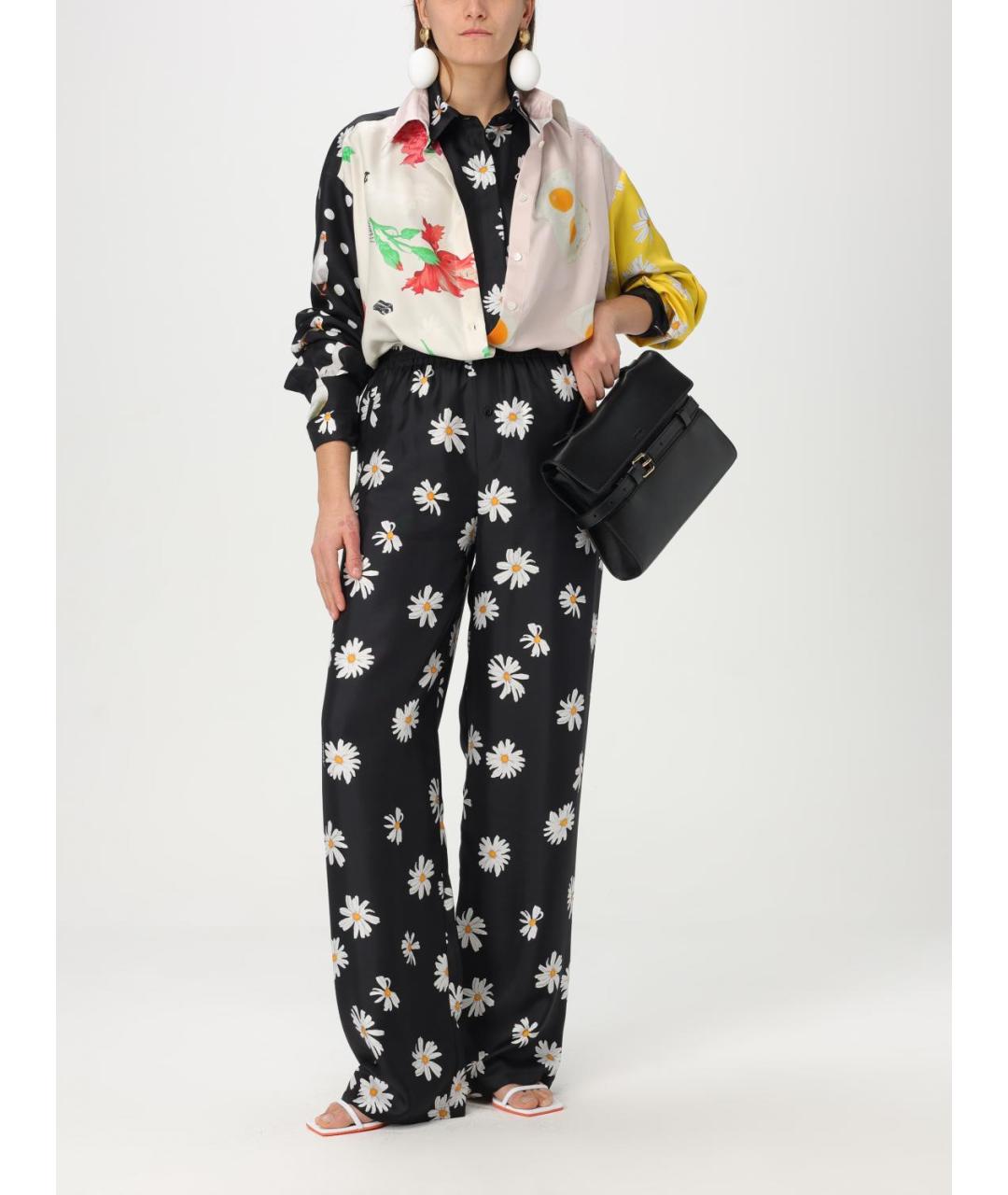 MOSCHINO Черная шелковая рубашка, фото 3