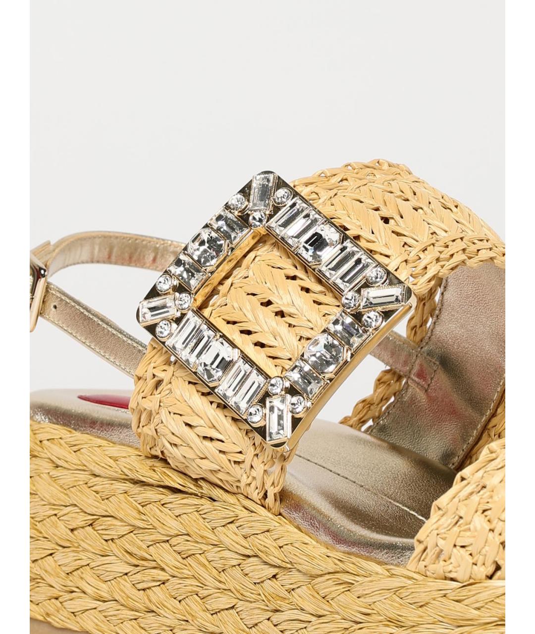 ROGER VIVIER Бежевые босоножки, фото 4