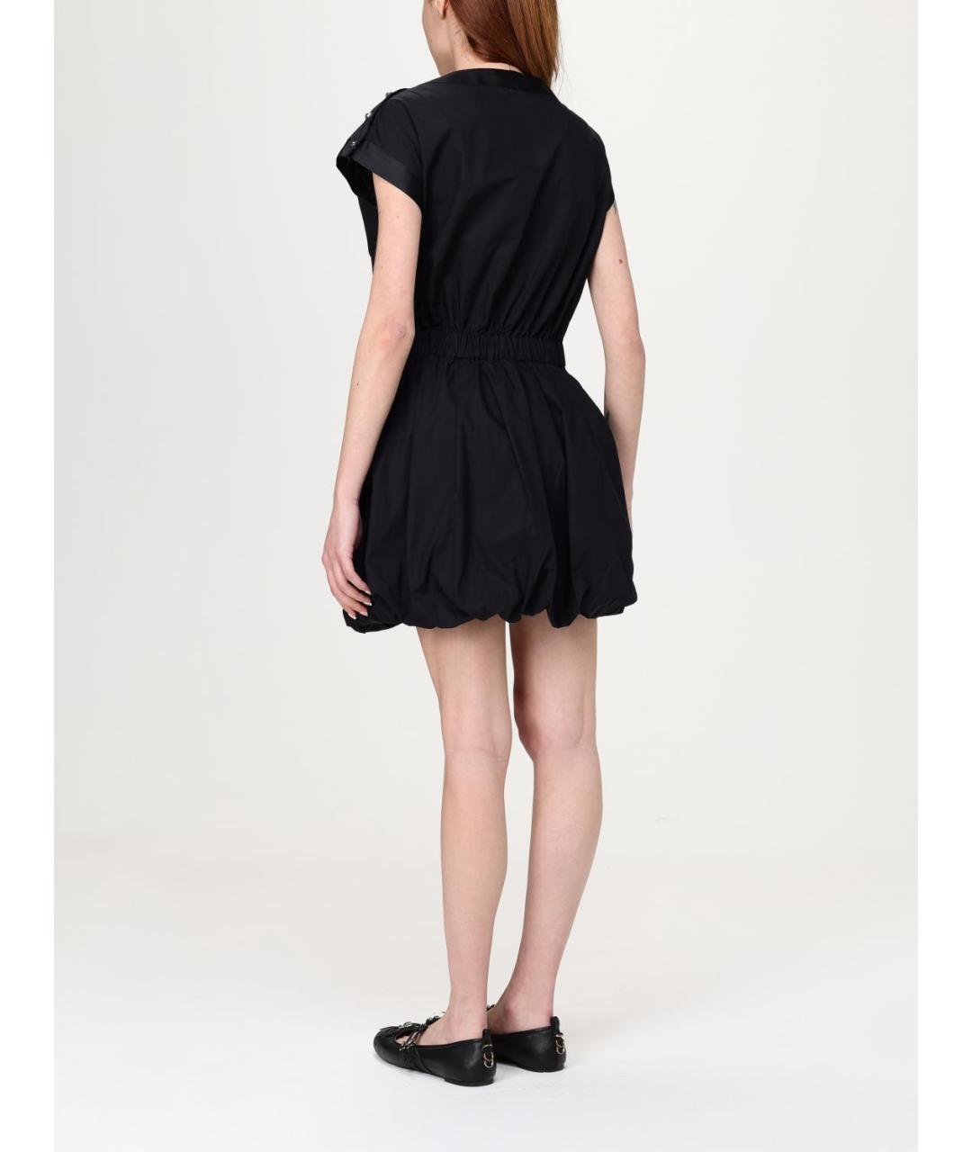 PINKO Черное хлопковое платье, фото 3