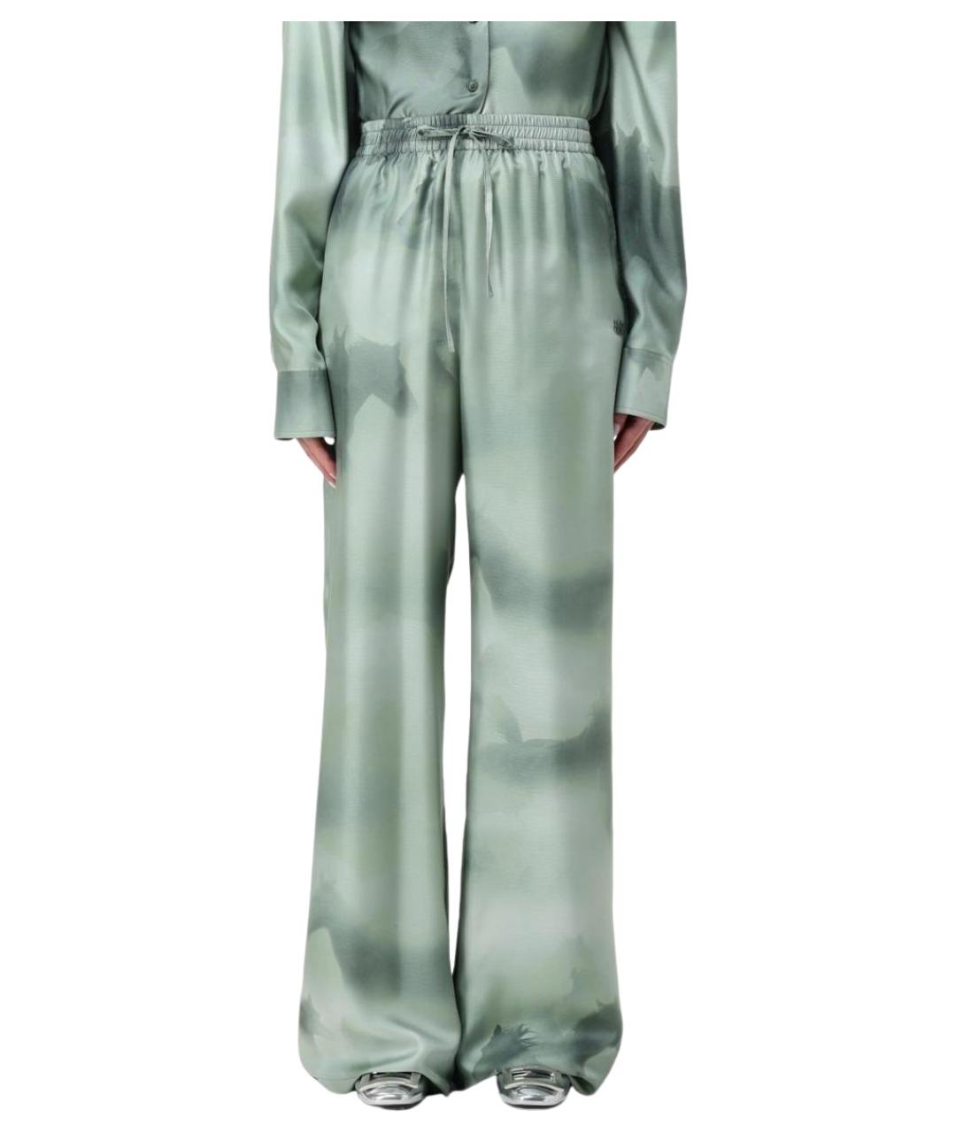 STELLA MCCARTNEY Мульти шелковые прямые брюки, фото 1