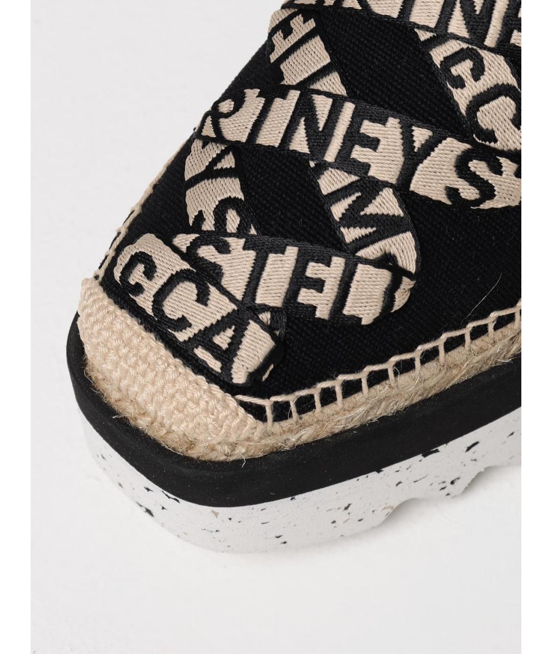 STELLA MCCARTNEY Черные эспадрильи из искусственной кожи, фото 4