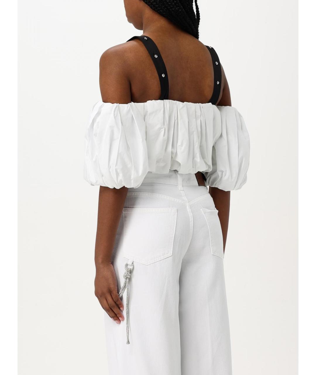 PINKO Белая хлопковая блузы, фото 3