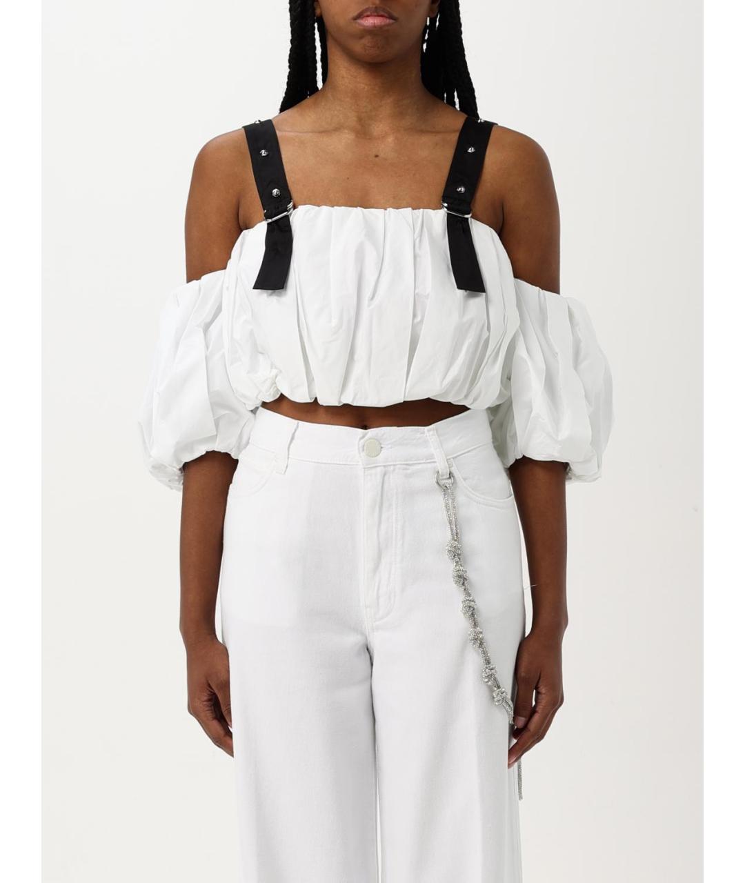 PINKO Белая хлопковая блузы, фото 2