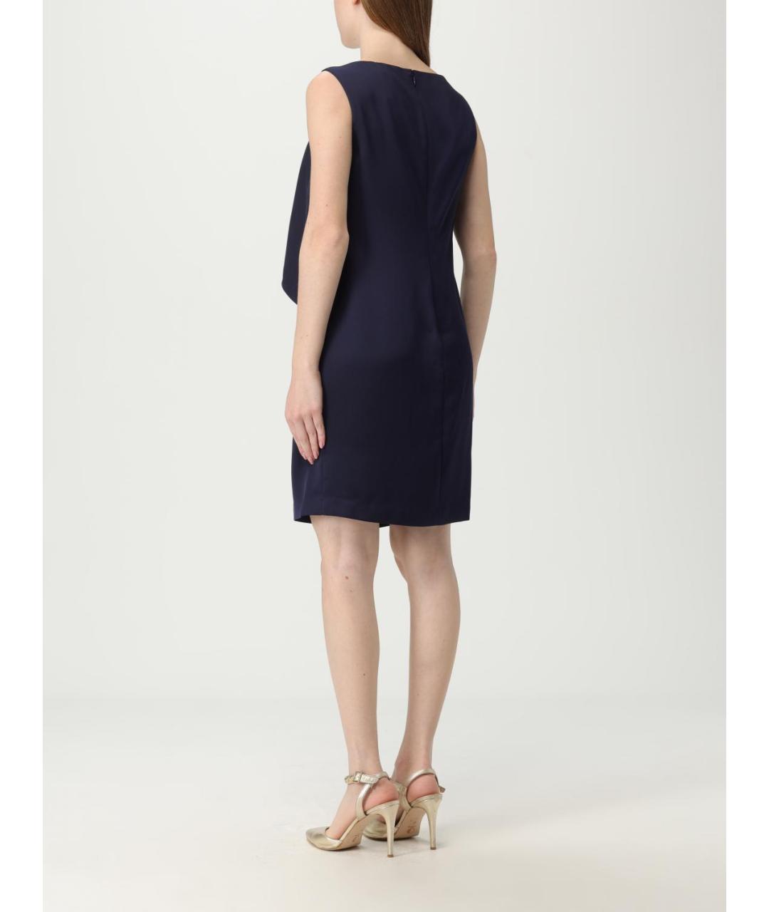 RALPH LAUREN Синее полиэстеровое повседневное платье, фото 2