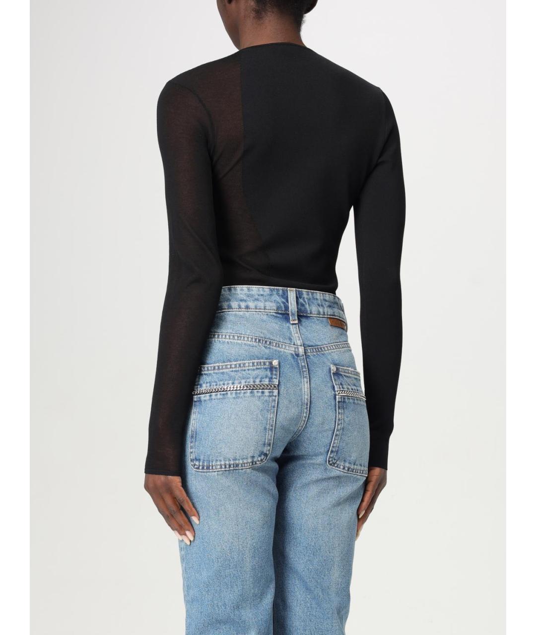 STELLA MCCARTNEY Черное полиэстеровое боди, фото 3