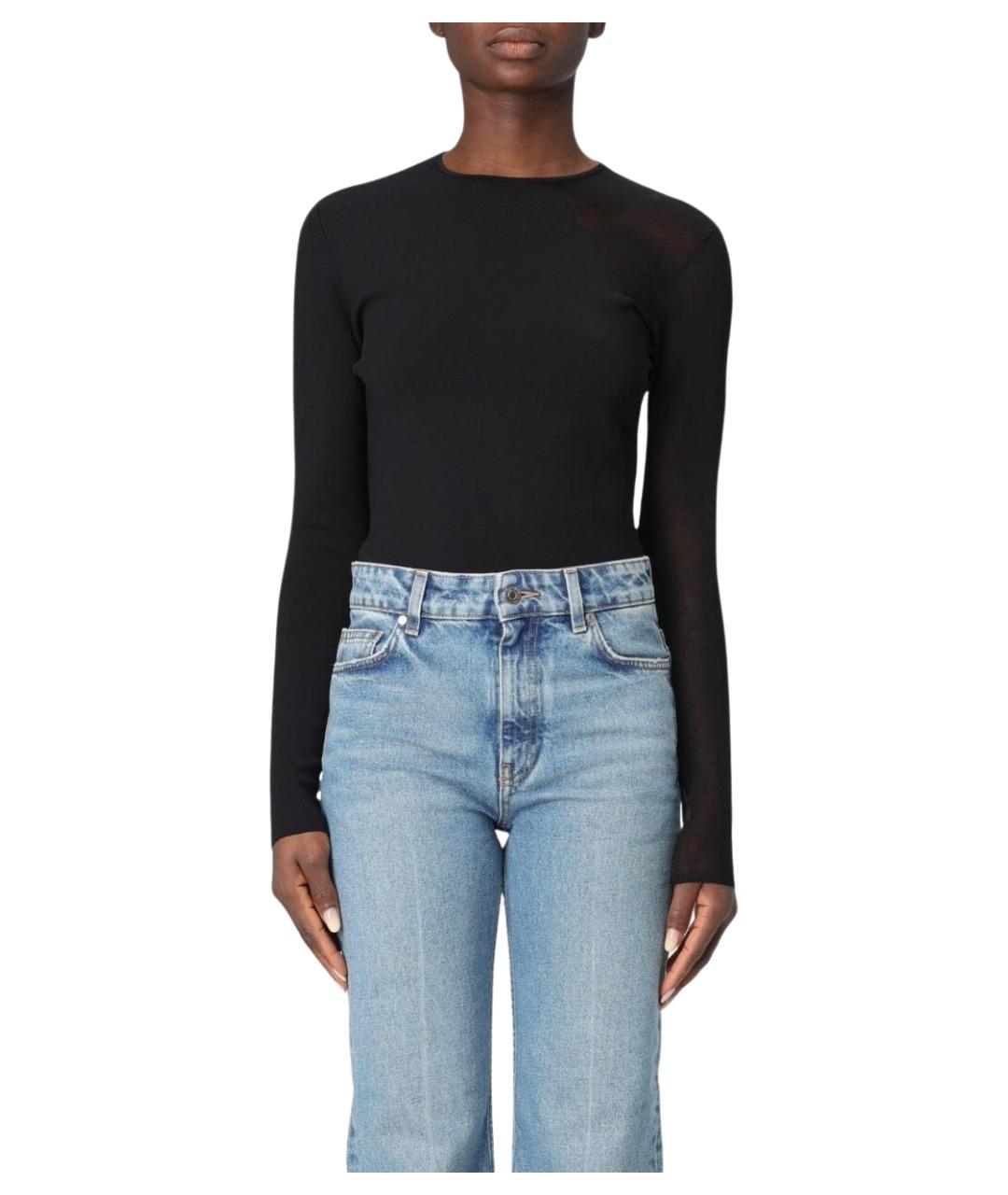 STELLA MCCARTNEY Черное полиэстеровое боди, фото 1