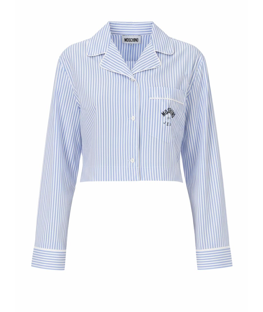 MOSCHINO JEANS Голубая хлопковая рубашка, фото 1