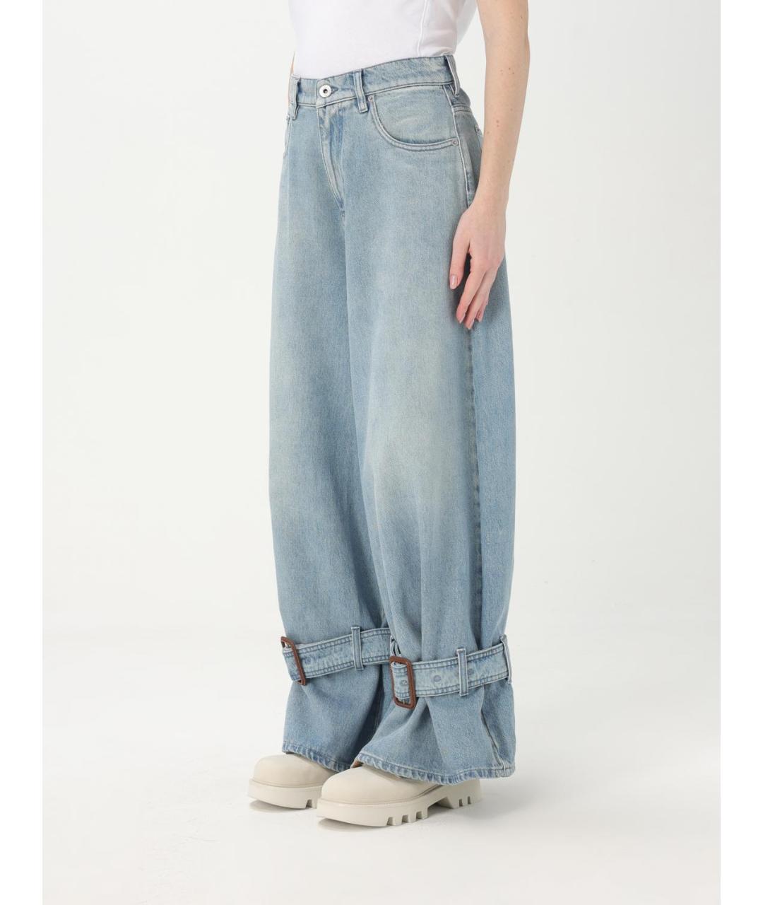 J.W.ANDERSON Голубые хлопковые прямые джинсы, фото 4