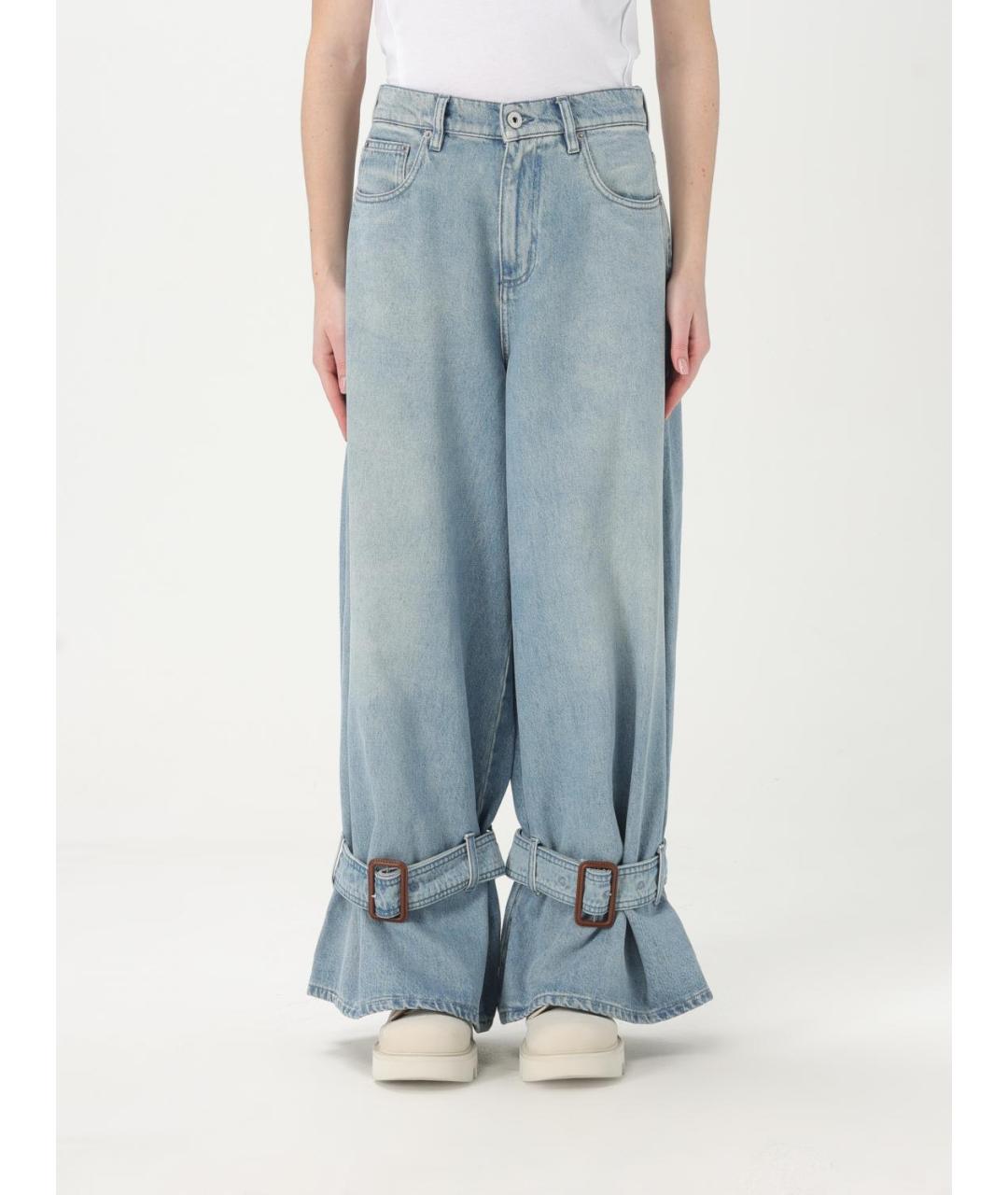 J.W.ANDERSON Голубые хлопковые прямые джинсы, фото 6
