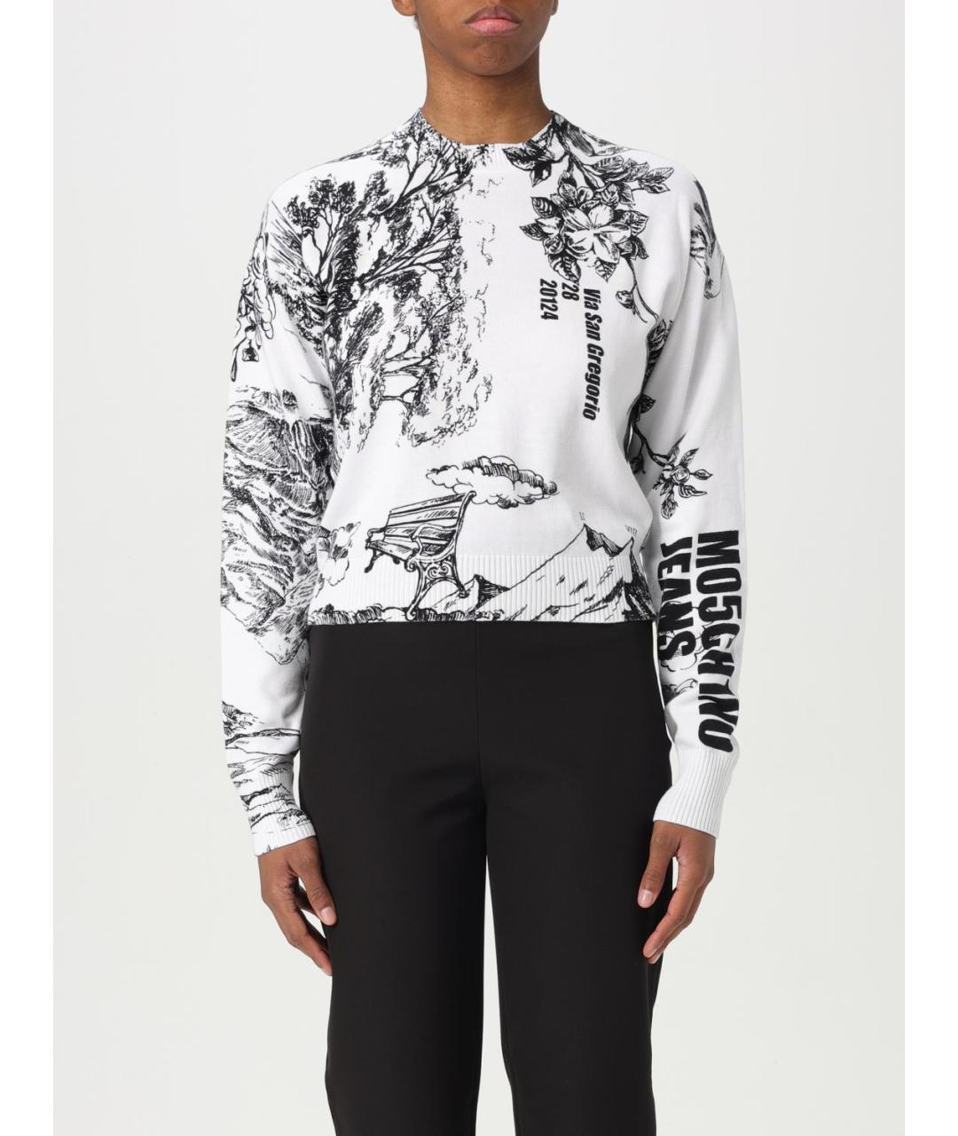 MOSCHINO JEANS Мульти хлопковый джемпер / свитер, фото 4