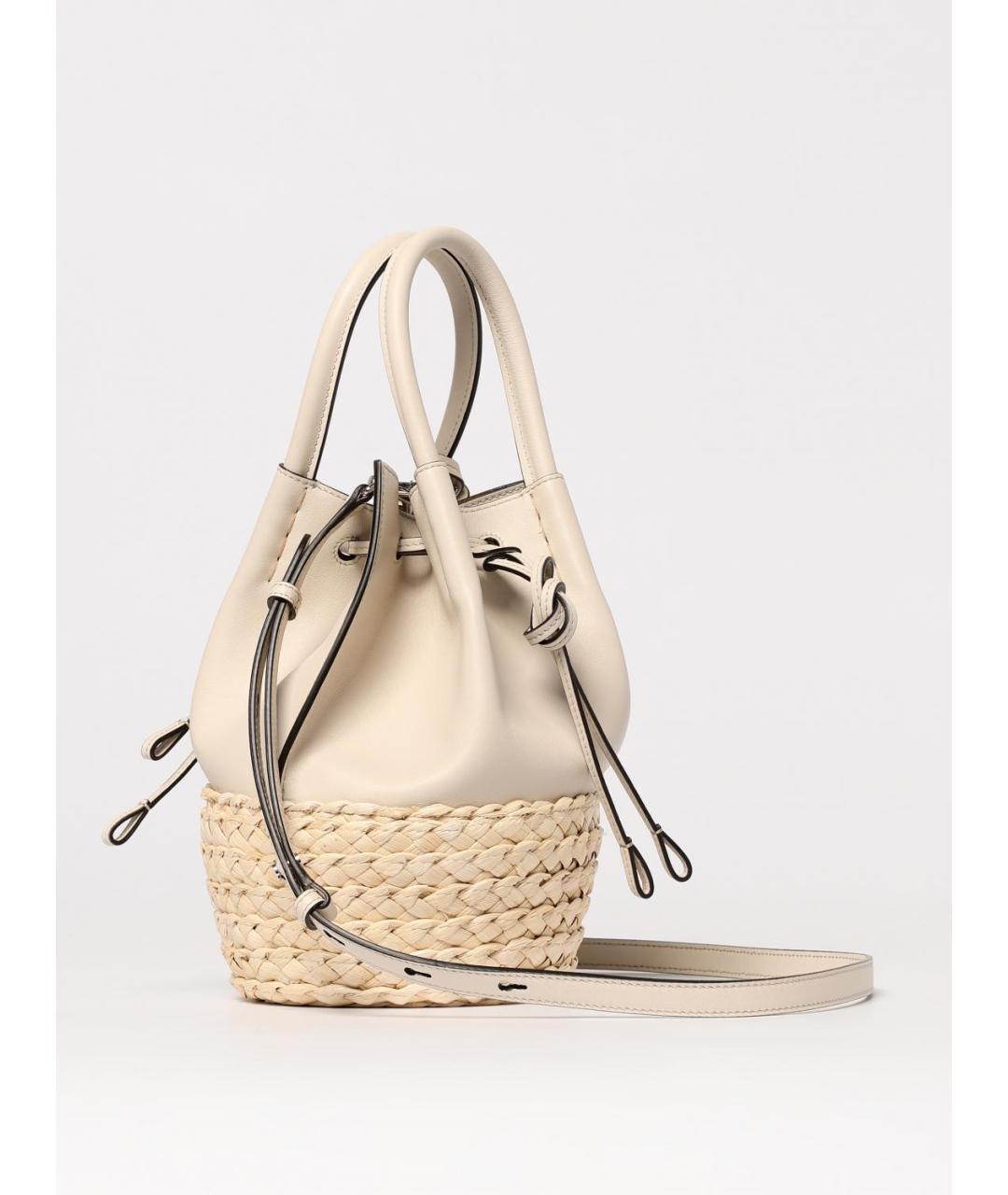 TOD'S Бежевая кожаная сумка тоут, фото 3