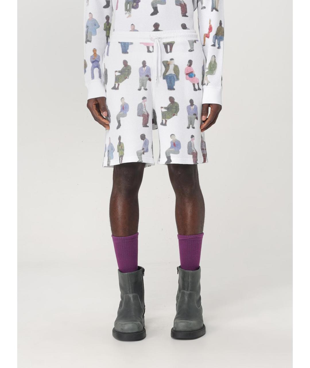 J.W.ANDERSON Белые хлопковые шорты, фото 2