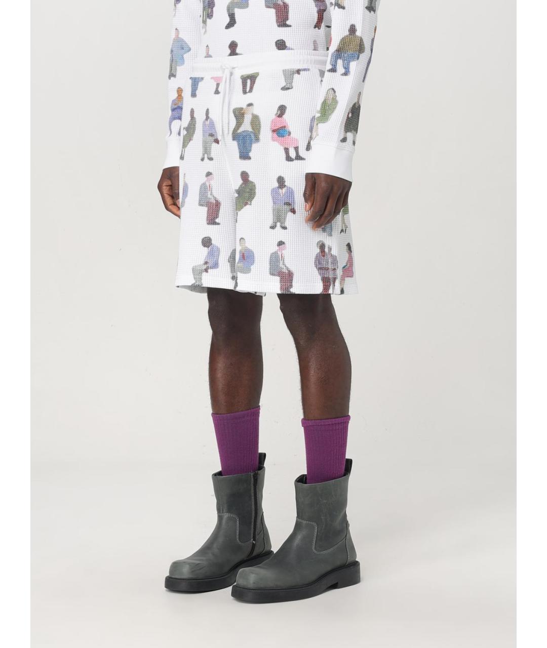 J.W.ANDERSON Белые хлопковые шорты, фото 5