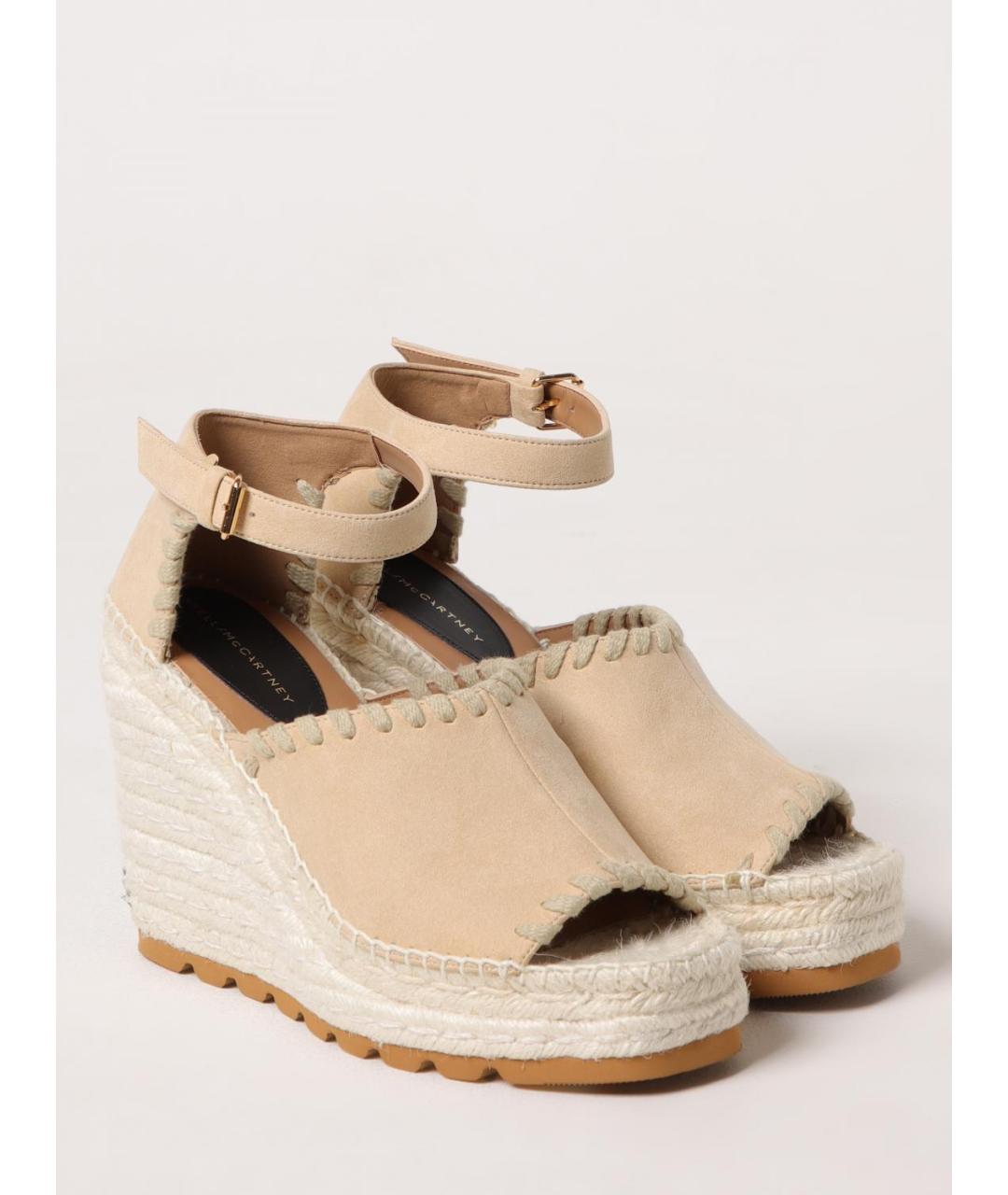 STELLA MCCARTNEY Бежевые эспадрильи из искусственной кожи, фото 2