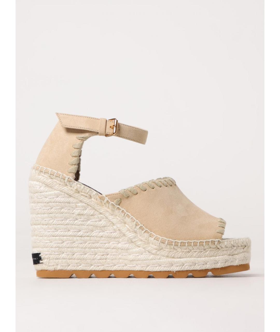 STELLA MCCARTNEY Бежевые эспадрильи из искусственной кожи, фото 5