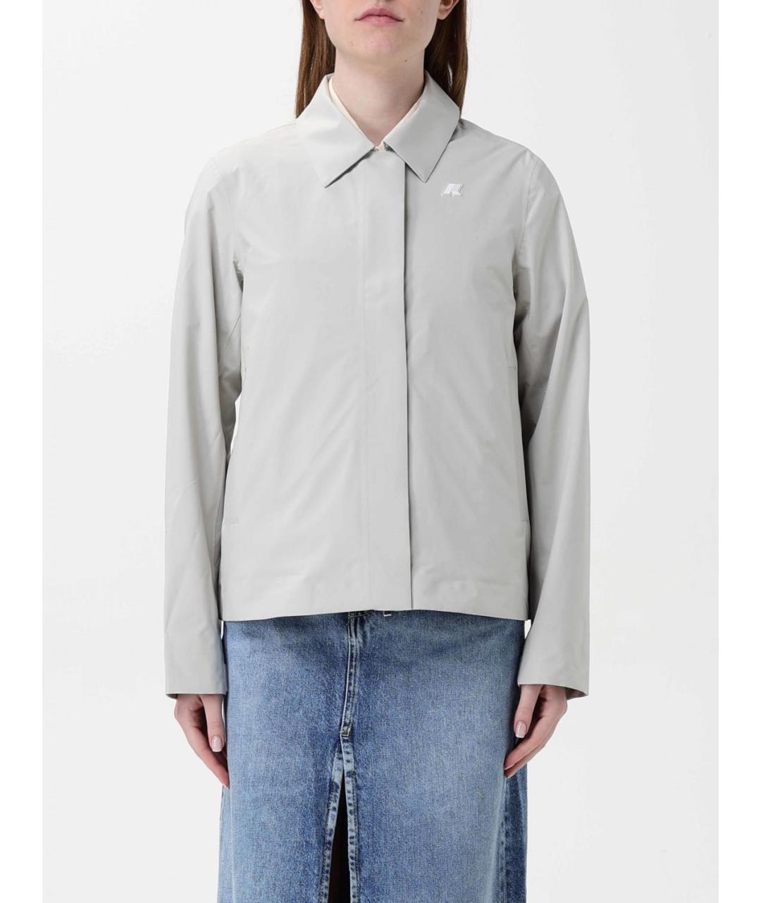 K-WAY Бежевая полиэстеровая куртка, фото 2