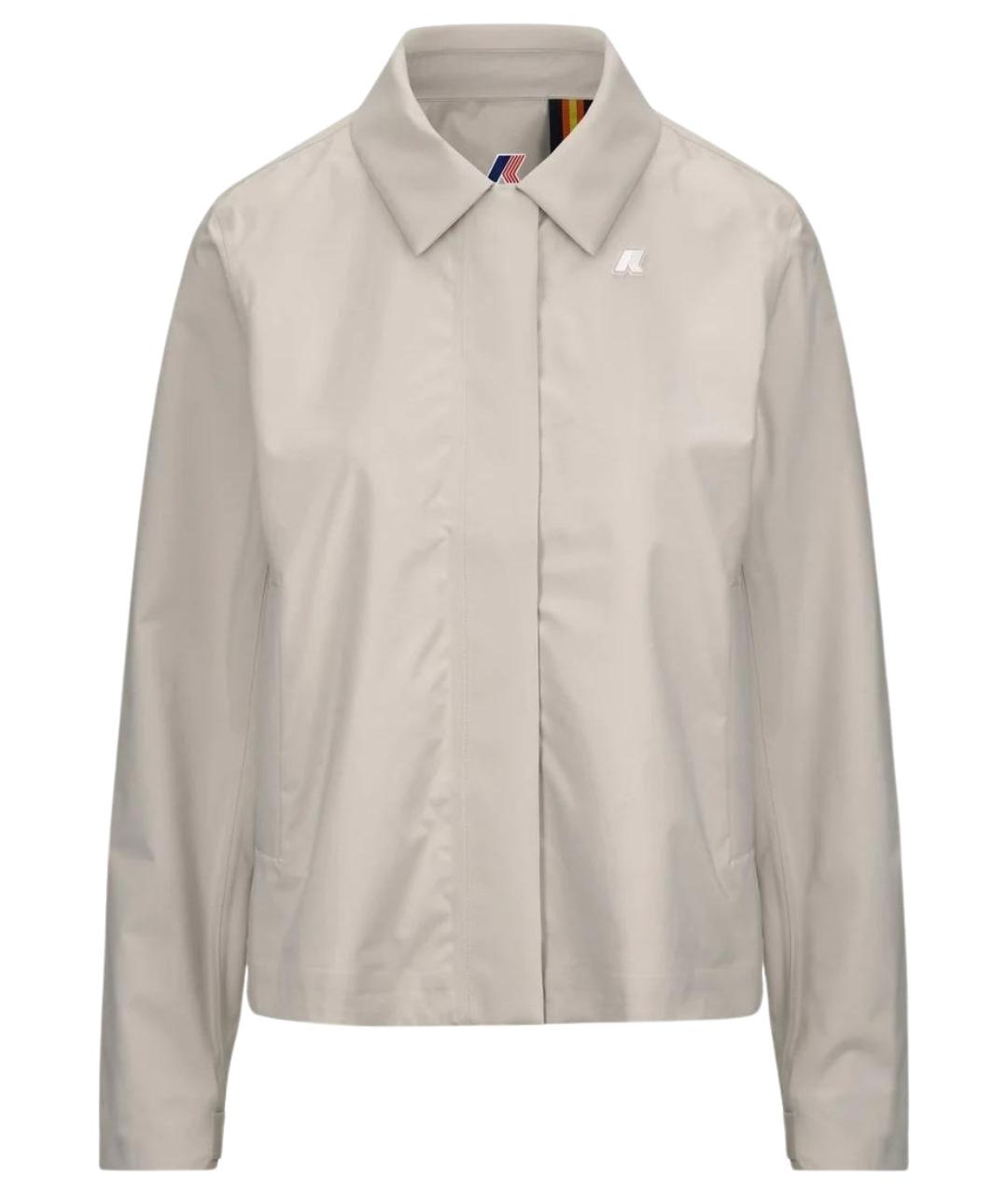 K-WAY Бежевая полиэстеровая куртка, фото 1