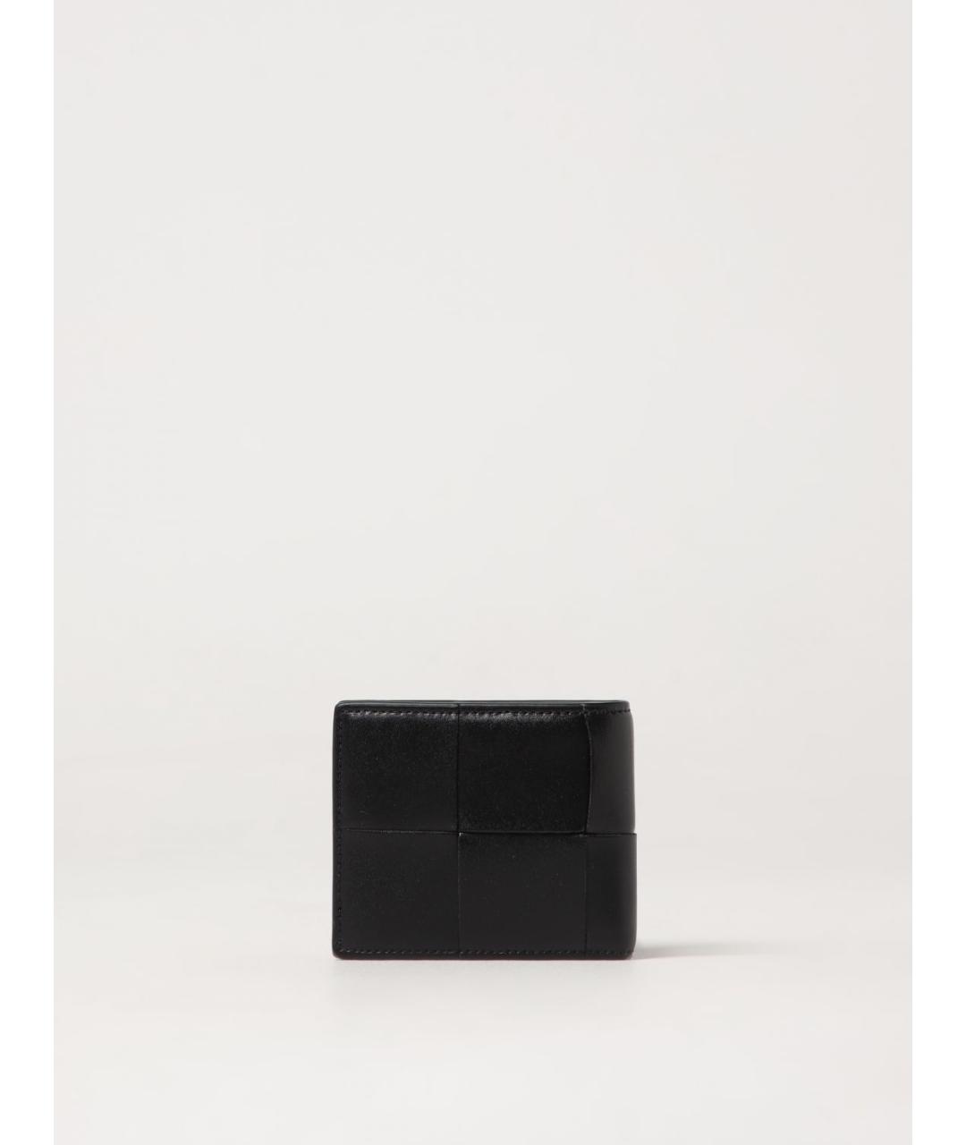 BOTTEGA VENETA Черный кожаный кошелек, фото 3