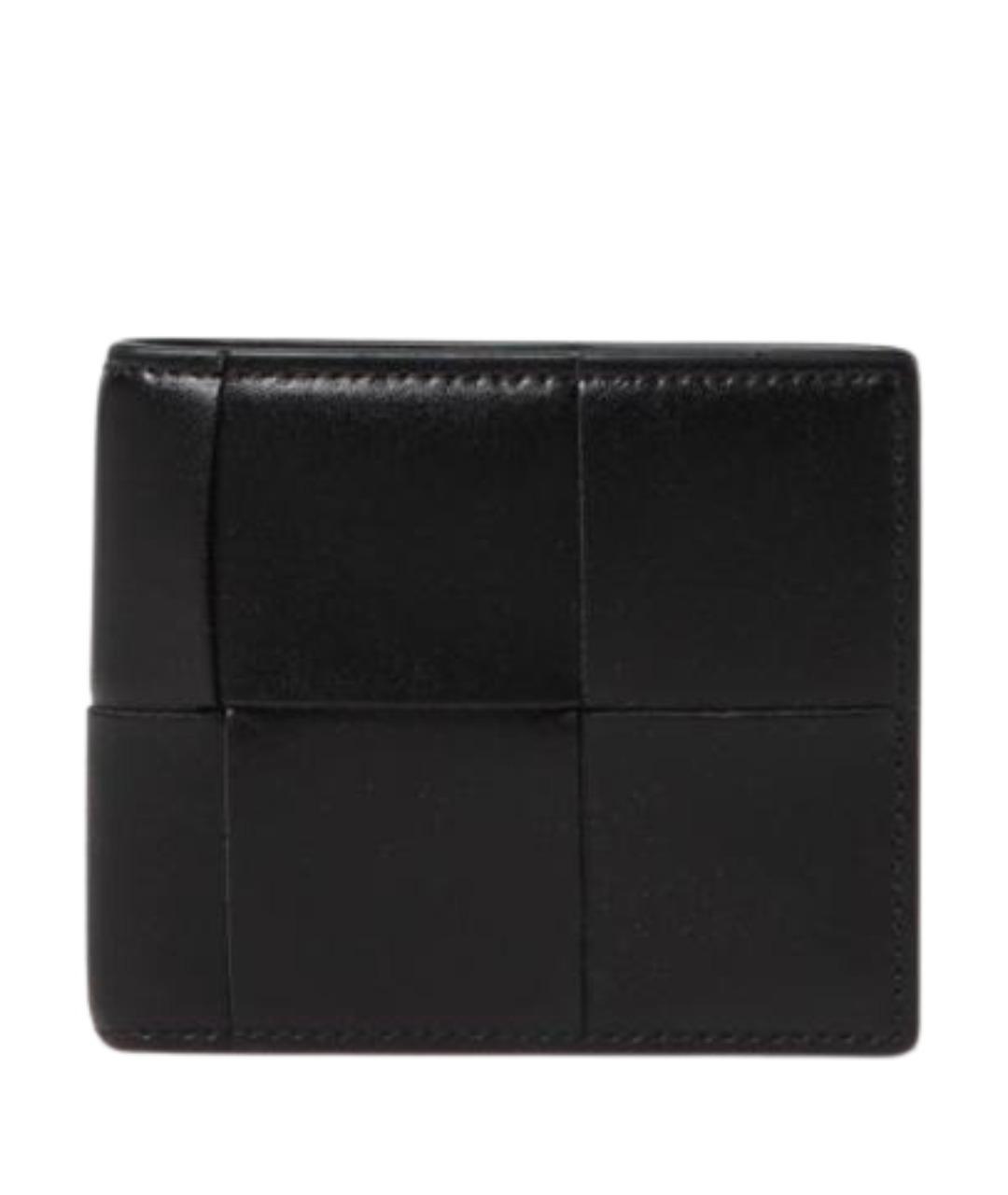BOTTEGA VENETA Черный кожаный кошелек, фото 1