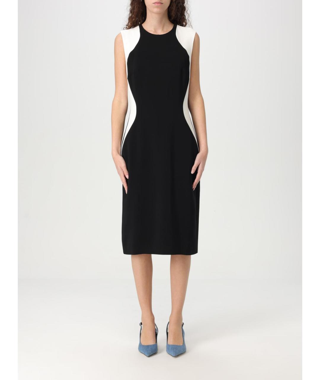 STELLA MCCARTNEY Черное вискозное повседневное платье, фото 2