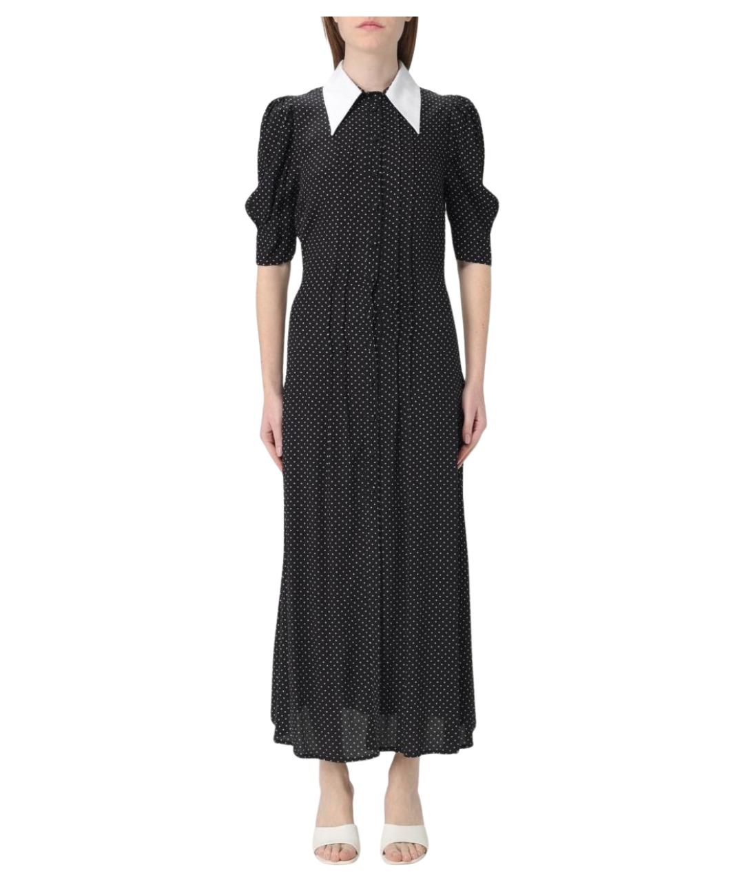 MAR DE MARGARITAS Черное вискозное повседневное платье, фото 1