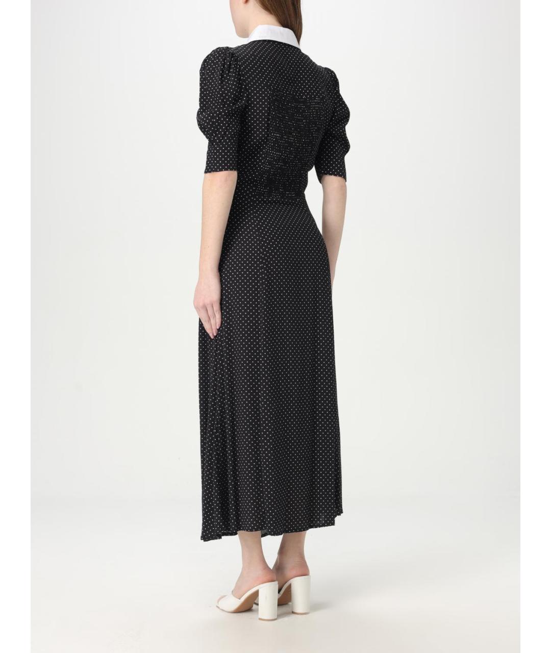 MAR DE MARGARITAS Черное вискозное повседневное платье, фото 2