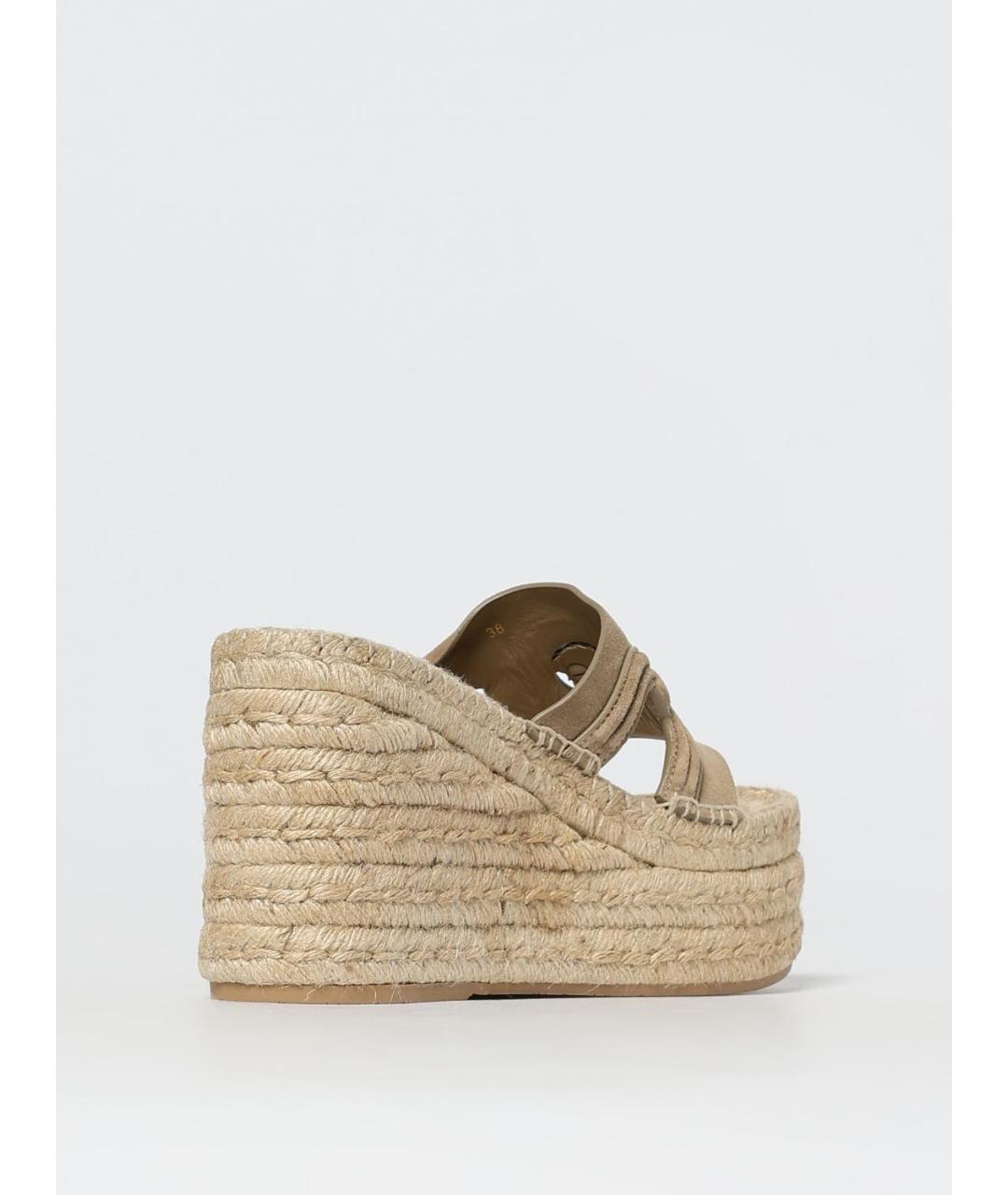 VERSACE Бежевые замшевые эспадрильи, фото 3