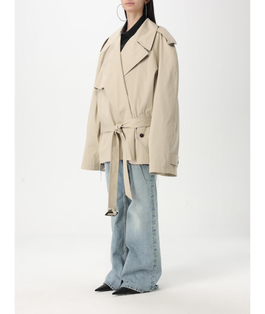 BALENCIAGA Бежевая хлопковая куртка, фото 5