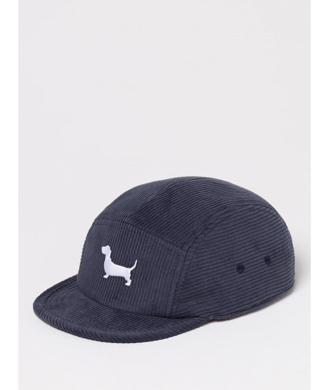 THOM BROWNE Синяя хлопковая кепка/бейсболка, фото 4