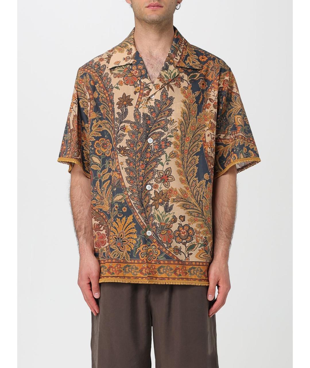 VALENTINO Мульти хлопковая кэжуал рубашка, фото 2
