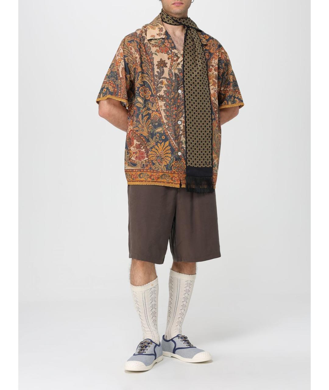 VALENTINO Мульти хлопковая кэжуал рубашка, фото 3