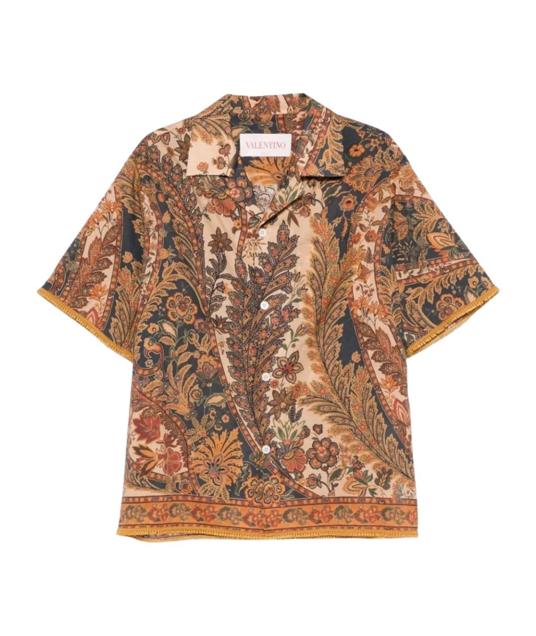 VALENTINO Мульти хлопковая кэжуал рубашка, фото 1