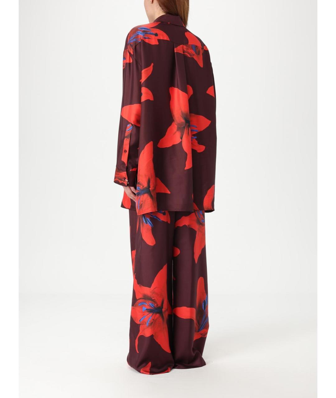 ALEXANDER MCQUEEN Мульти шелковая рубашка, фото 3