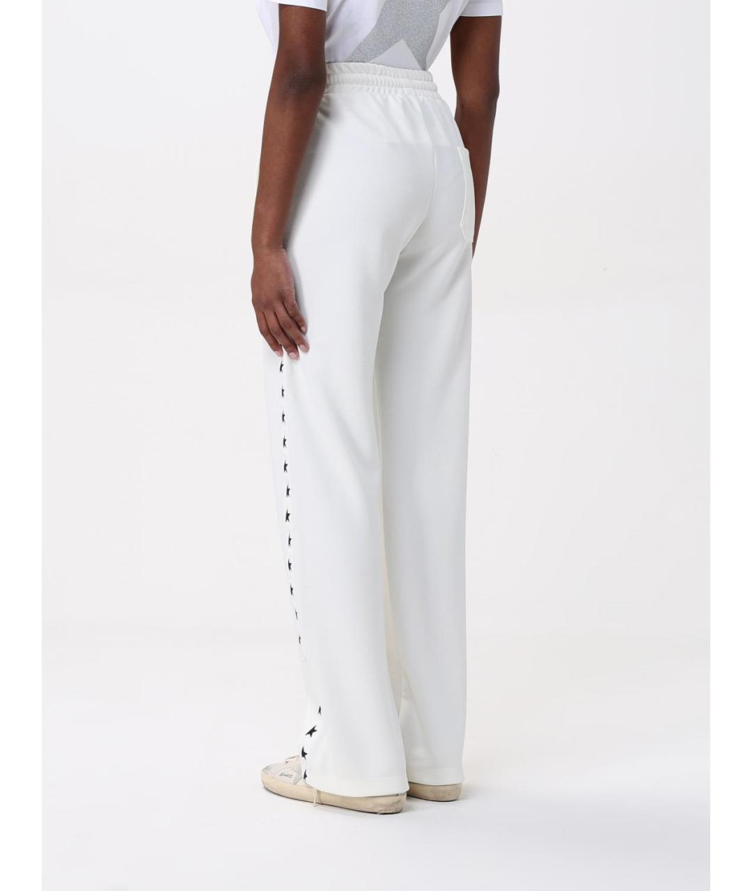 GOLDEN GOOSE DELUXE BRAND Белые полиэстеровые спортивные брюки и шорты, фото 3