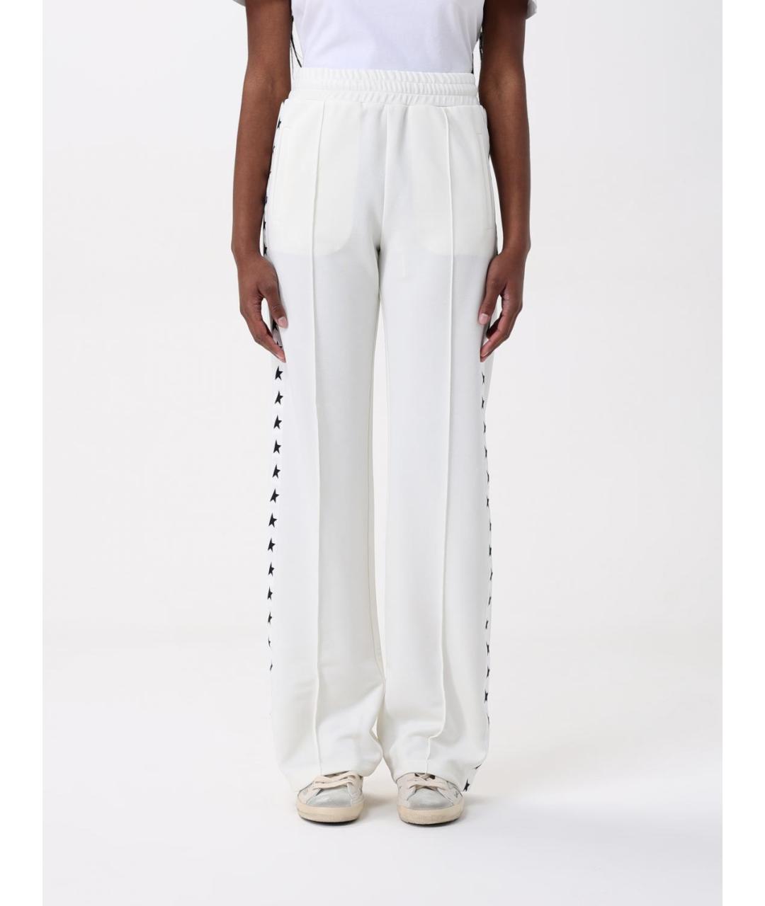 GOLDEN GOOSE DELUXE BRAND Белые полиэстеровые спортивные брюки и шорты, фото 5