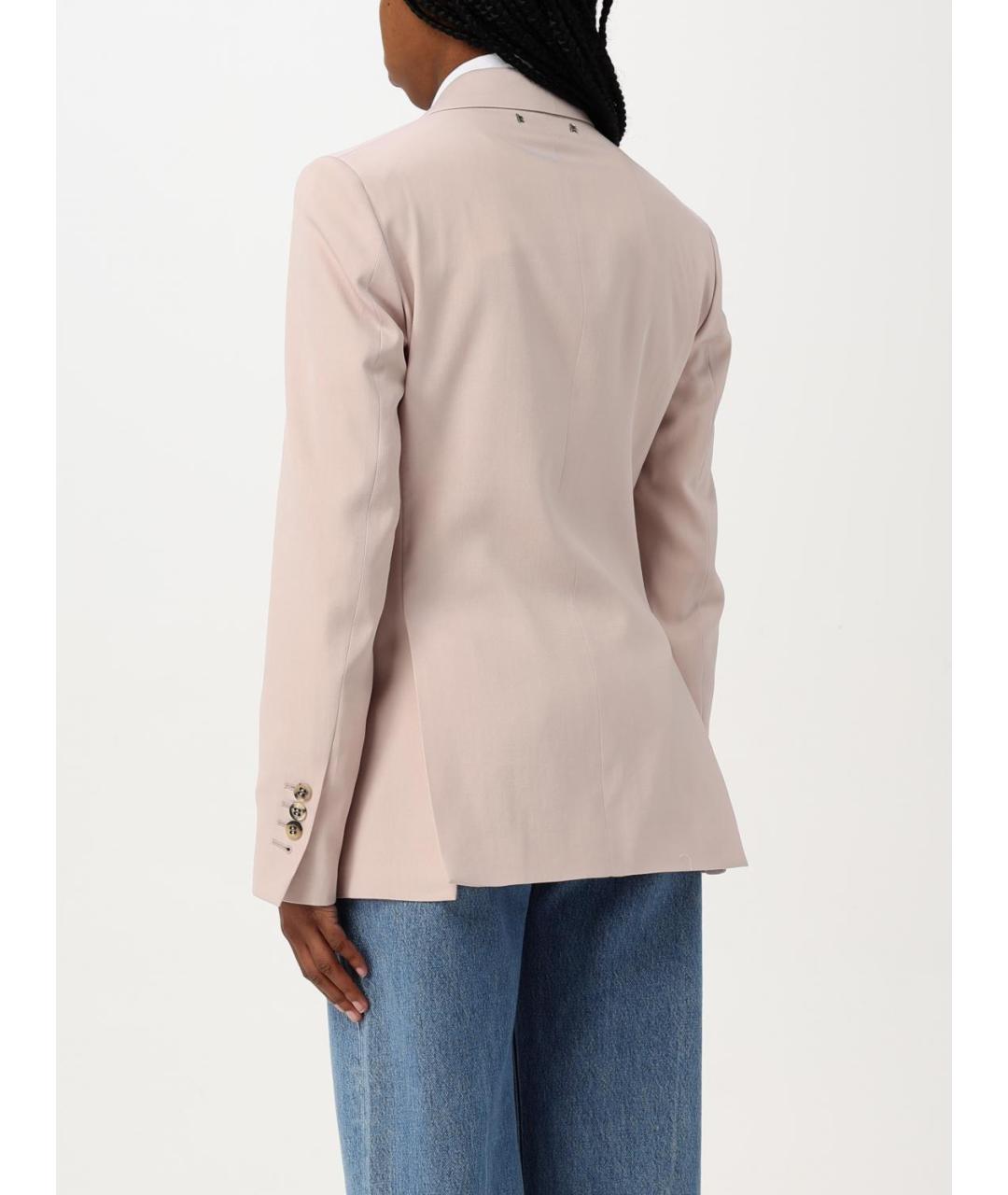 GOLDEN GOOSE DELUXE BRAND Розовый шерстяной жакет/пиджак, фото 3