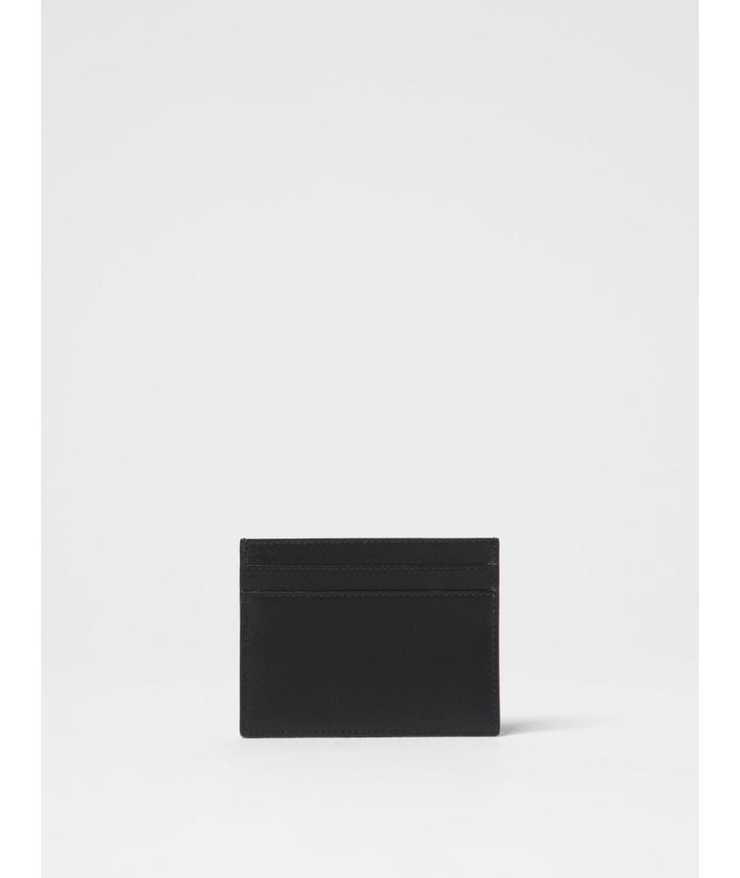 SAINT LAURENT Черный кожаный кардхолдер, фото 2
