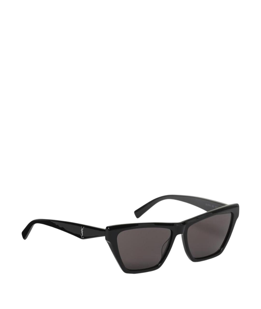 SAINT LAURENT Черные пластиковые солнцезащитные очки, фото 1