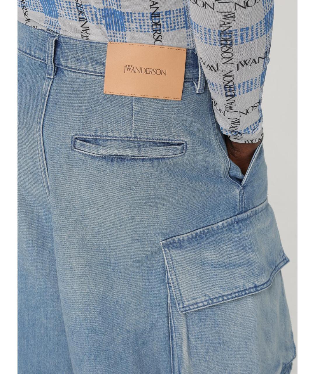 J.W.ANDERSON Голубые хлопковые шорты, фото 5