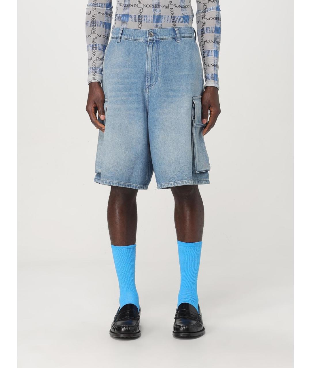 J.W.ANDERSON Голубые хлопковые шорты, фото 6