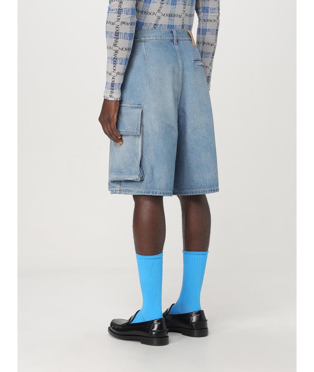 J.W.ANDERSON Голубые хлопковые шорты, фото 3