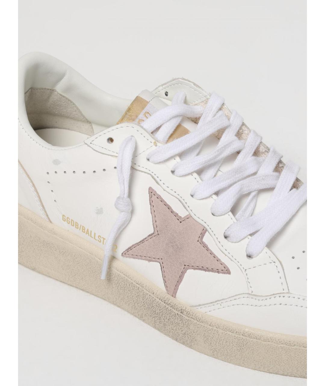 GOLDEN GOOSE DELUXE BRAND Белые кожаные кеды, фото 4