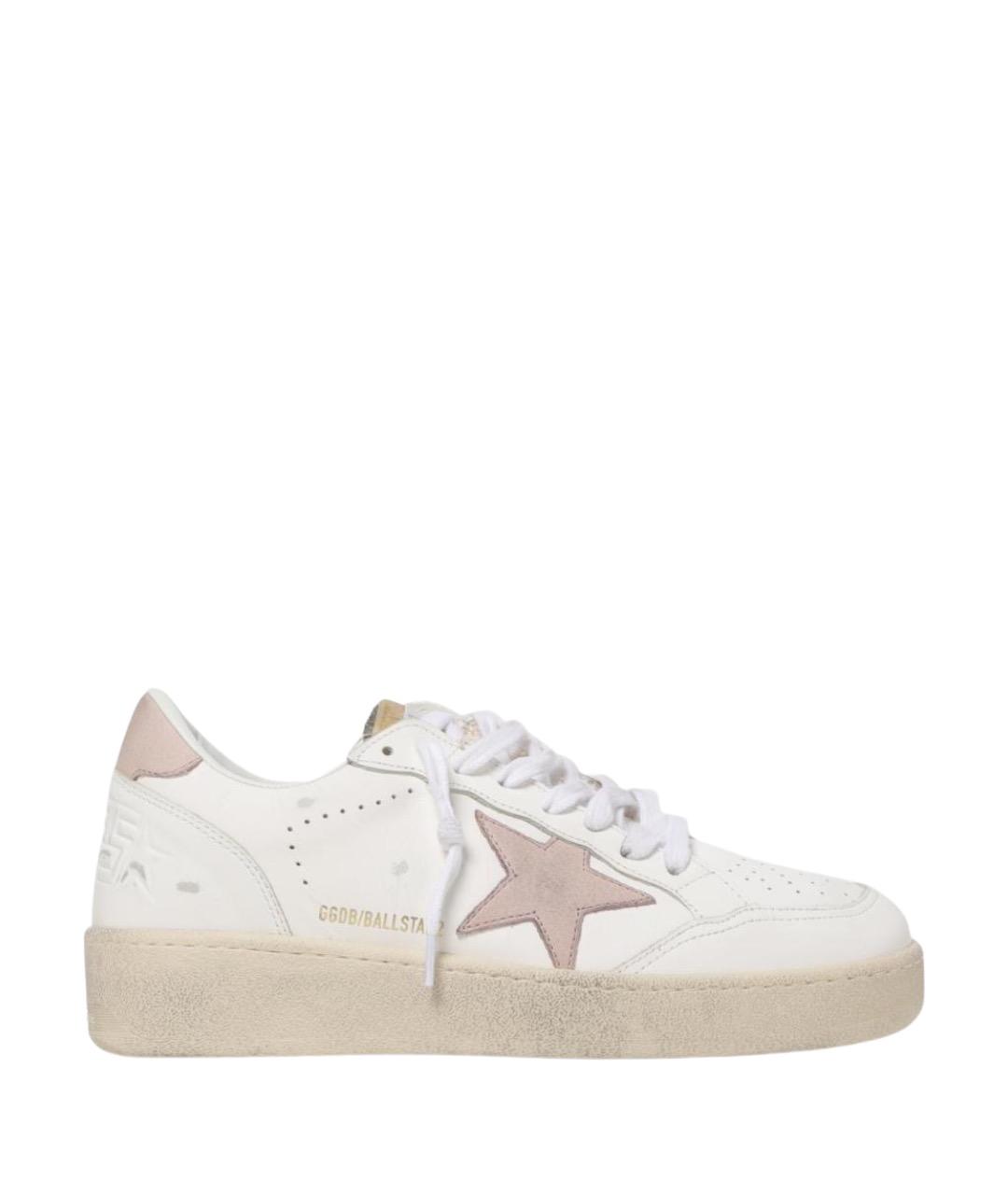 GOLDEN GOOSE DELUXE BRAND Белые кожаные кеды, фото 1