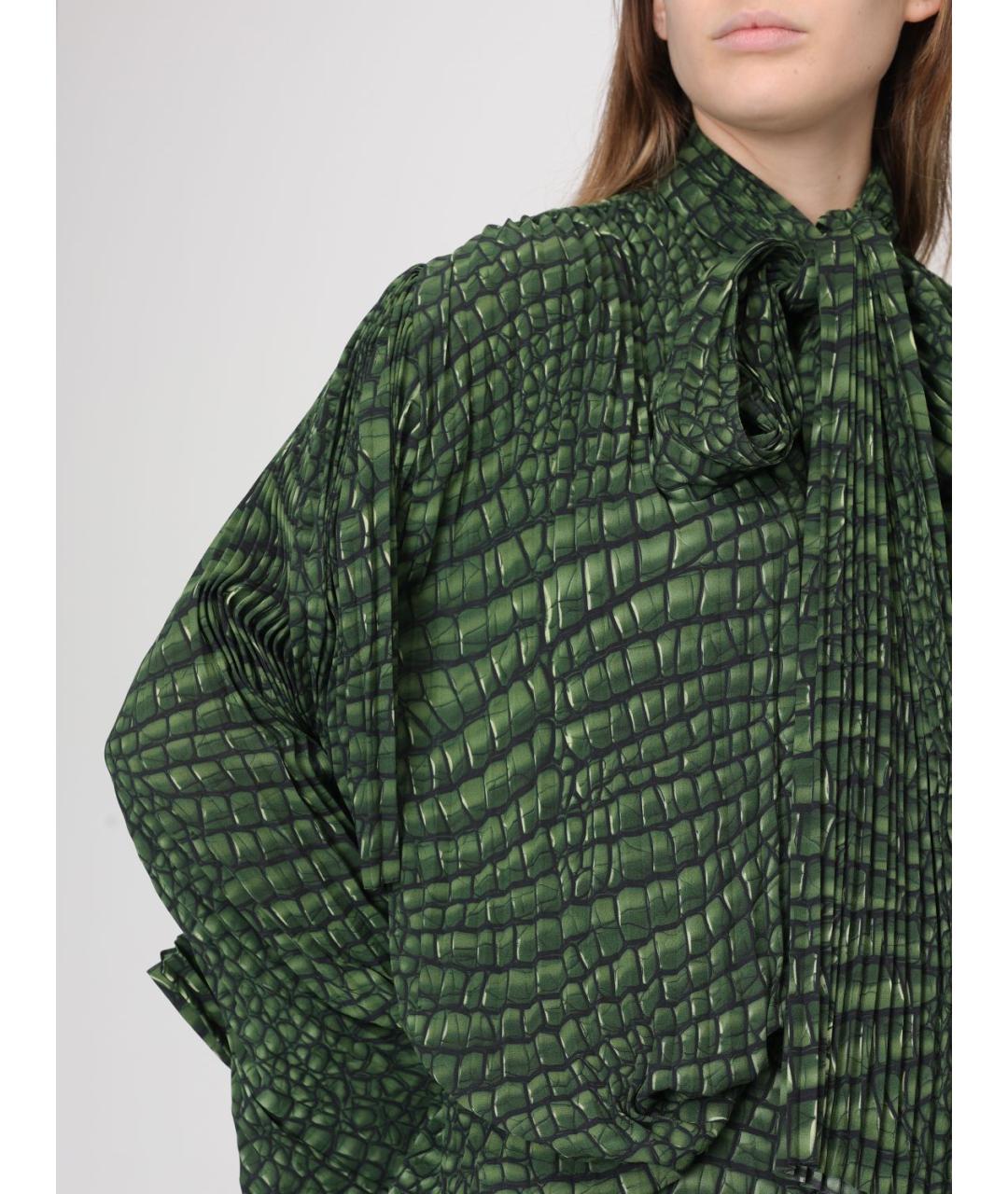 BALENCIAGA Зеленые полиэстеровое вечернее платье, фото 5